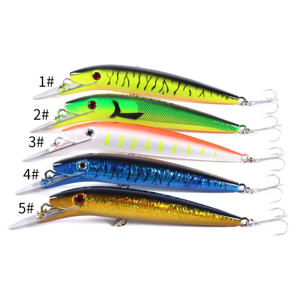 8.07 дюймов (20,5 см) 49 г Длинный воблер Minnow рыболовная приманка набор Big Crankbait 2# крючок 3D Eyes Bass Trolling Искусственные жесткие приманки Pesca