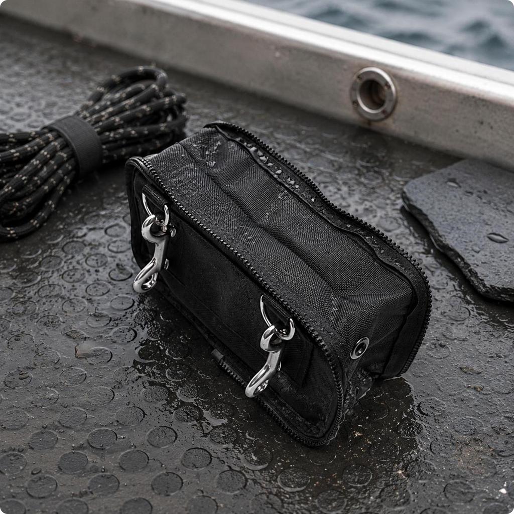 Сумка для хранения BCD из нейлона 1680D Боковая сумка с крючками из нержавеющей стали 316 Боковое крепление для дайвинга для