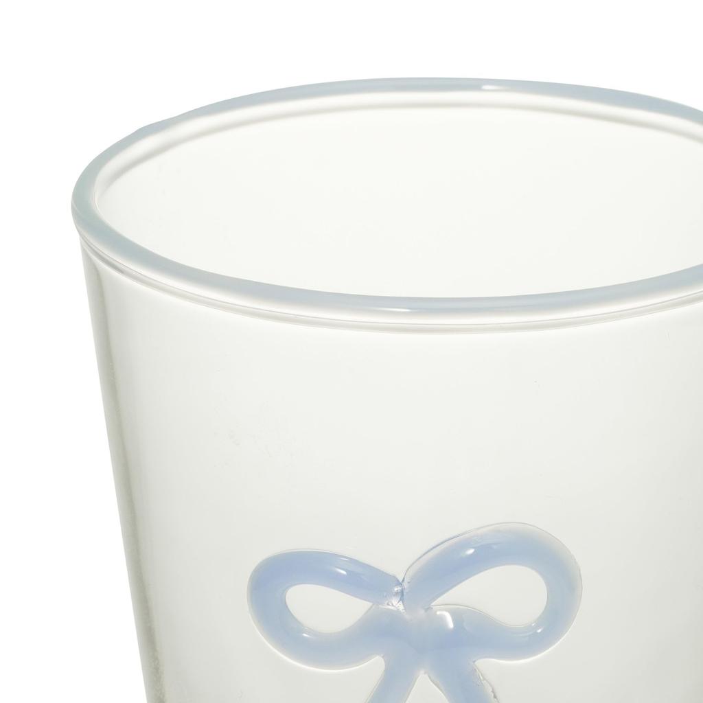 Francfranc Ribbon Glass Tumbler, Blue, Cup, New Life