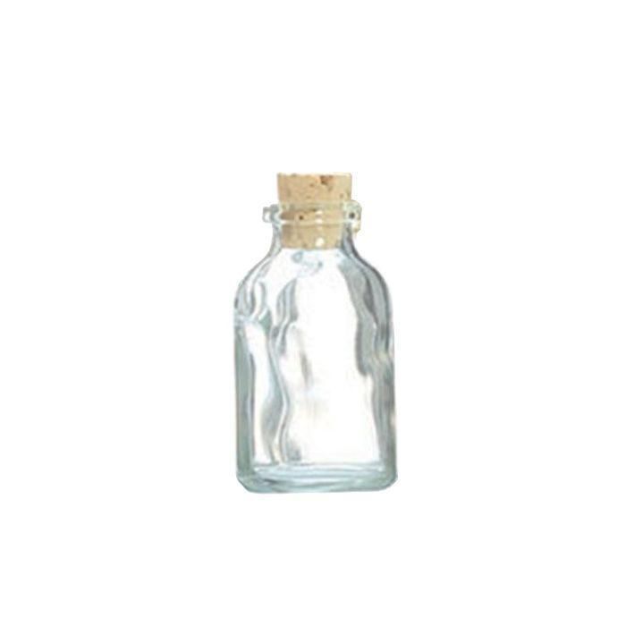 Mini Glass Bottle 6 Cm with Cork Stopper