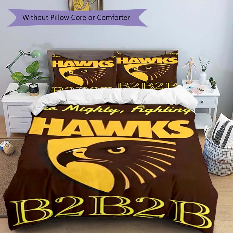3pcs Football Team (21) Design Cover Set - HD Printed Bedding with 1 Cover and 2 Pillowcases - Perfect for Home and Dorm Decor