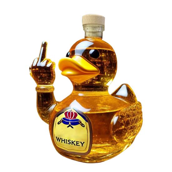 Бутылка для виски в форме утки, забавная бутылка для виски в форме утки, бутылка для алкоголя, забавный графин в форме утки для бара, офиса, дома, розыгрыш, подарок