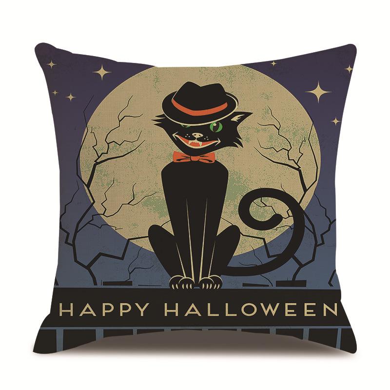 Хэллоуин Льняная Наволочка Наволочка с Принтом