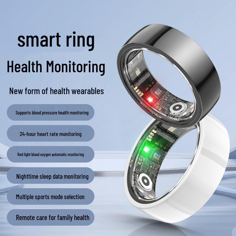 Smart Ring: Sleep Monitor, Pedometer, Heart Rate & Blood Oxygen Tracker with Remote Care