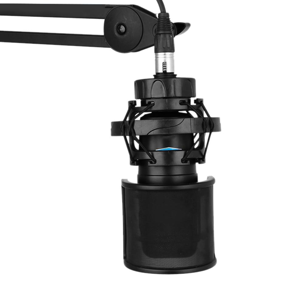 Микрофонный поп-фильтр U-образная ветрозащитная маска металлическая сетка микрофонный ветрозащитный экран для студии