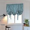 Embroidered Curtain Cloth Small Leaf Embroidered Curtain Finished Roman Curtain Solid Color Embroidered Curtain