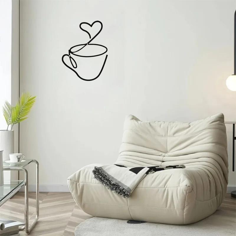 1/3 шт. Креативные кофейные настенные подвески, украшения для кофейни, настенные украшения для интерьера, настенные железные картины, Новый год