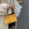 Shoulder Bag Suede Pleated Cloud Bag Large Capacity Solid Color Tote Bag Slouchy Hobo Bags  Travel