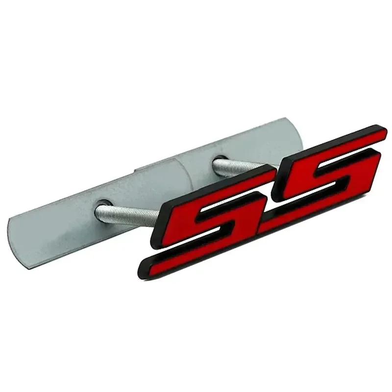 AABHC1 Car Front Grille Emblem Auto Trunk Sticker for Chevrolet SS Logo Camaro Cavalier Onix Cruze Aveo Silverado Exterior Accessories