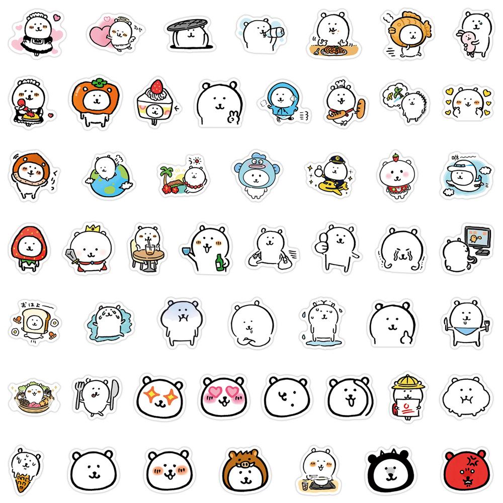 105 Новых Самоироничных Мультяшных Наклеек Граффити Медведь Украшают Холодильник Скейтборд DIY Персонализированные Наклейки