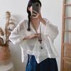 Винтажные женские рубашки с галстуком, летние кардиганы с галстуком Amtch, однотонные блузки с защитой от солнца