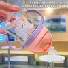 250 мл Детская поилка для воды с ручкой для обучения кормлению, бутылочка для питья с защитой от удушья и гравитационным мячом, детская учебная кружка с трубочкой