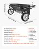 Tow Behind Lawn Spreader with Aeration Spikes, 0.81m Spreading Width, Broadcast Spreader with Universal Hitch, Garden Seeder & Soil Aerator with