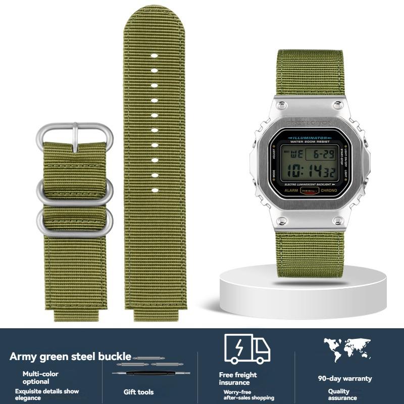 16-мм нейлоновый холщовый ремешок для Casio G-SHOCK GW6900/DW5600/GW-B5600/GM-5600/GA110/GA 2100, сменный ремешок для часов для активного отдыха