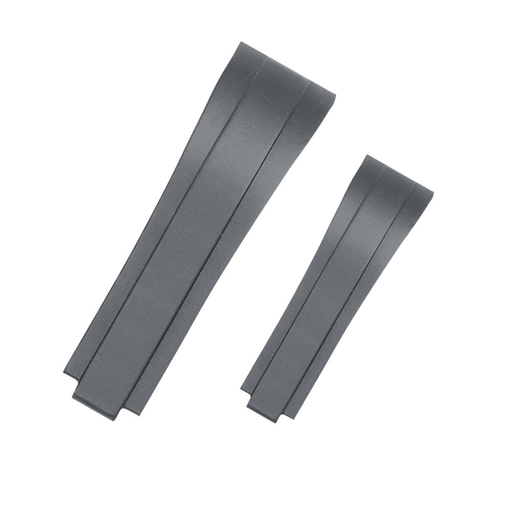 Rubber Watch Strap for Rolex Yacht Daytona Submarine Black Green Water Ghost Stainless Steel Folding Buckle Wristband Belt 20mm