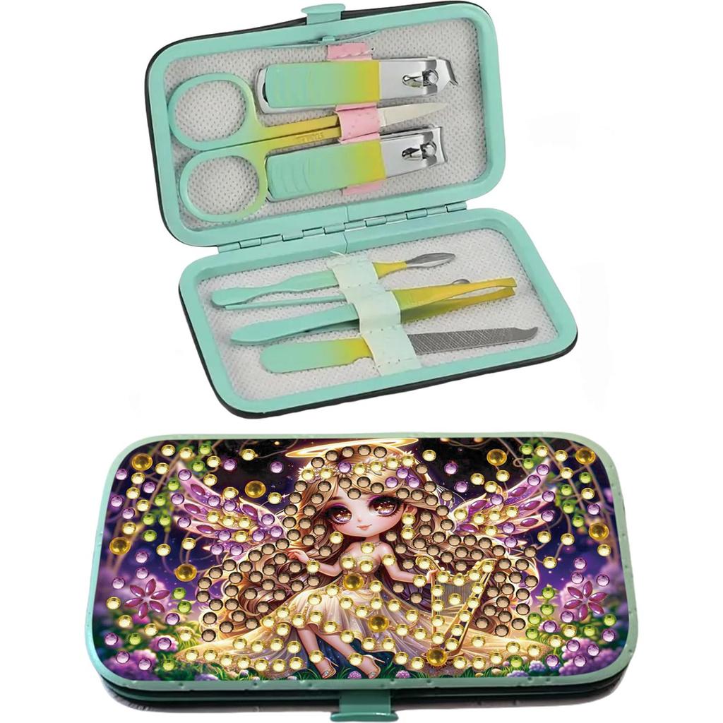 Diamond Painting Nail Art Bag Set Includes 7 Professional Tools Diamond Painting Nail Art Kit Gift for Family and Home Use