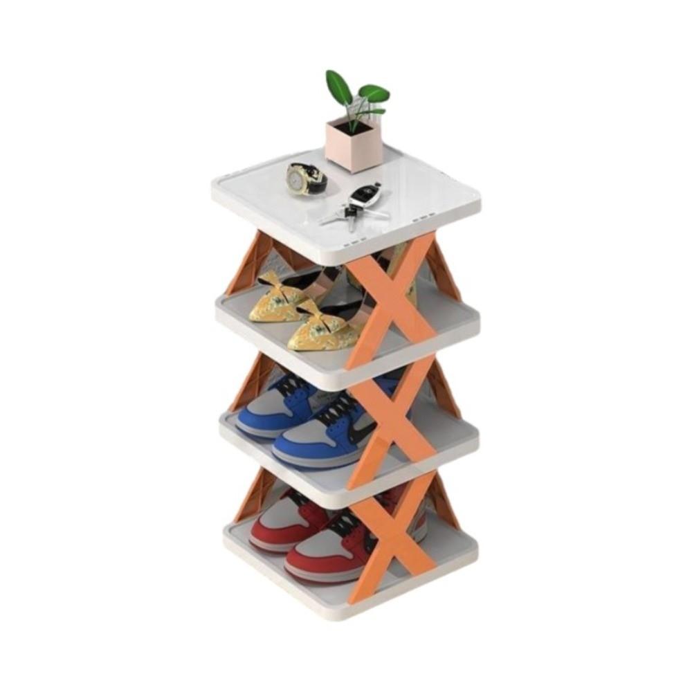Съемные складные полки для обуви X-образный цветной шкаф для обуви для студенческого общежития