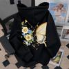 Женская флисовая толстовка с принтом бабочек, американская ретро, с буквенной отделкой, с капюшоном, зимняя, свободного кроя, модный женский топ