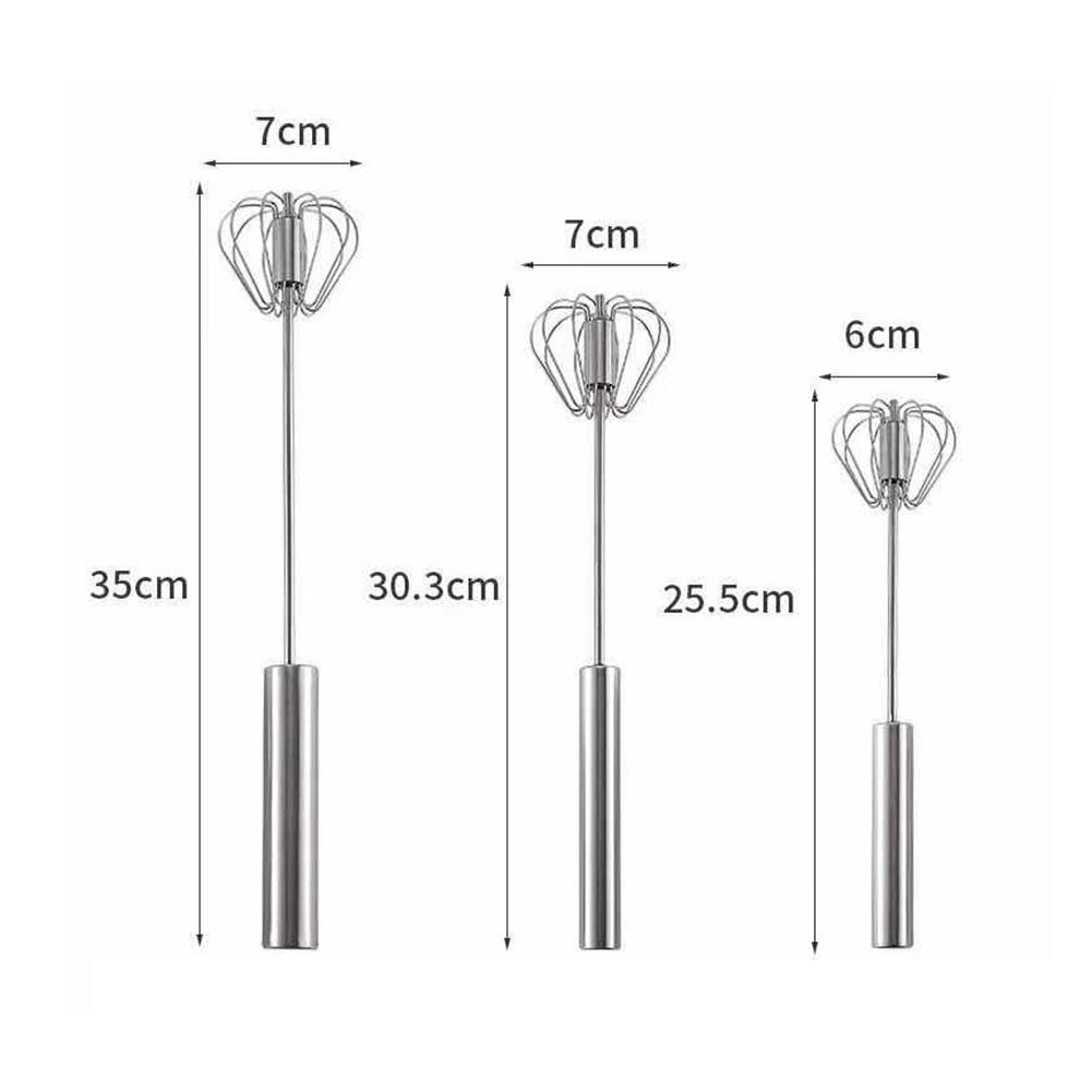 10/12/14.05 Inch Egg Beater Semi-automatic Accessories Manual Kitchen Tools Rotating S6F8