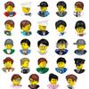 City character building block figure set, little block people, block accessories, engineer, doctor, firefighter, kids' toy