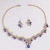 Cross border fashion high-end accessories, European and American popular luxury necklaces, earrings, banquet necklaces set