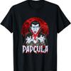 Смешной Хэллоуинский костюм папы Дракулы футболка Папакула