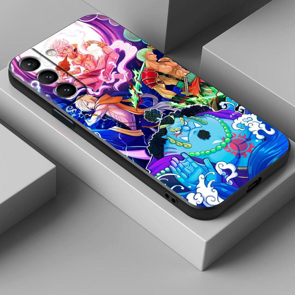 One Pieces Nika Gear 5 Anime Phone Case For Samsung Galaxy S25 S24 S23 S20 S21 FE S26 S22 Ultra 5G S26 Plus S25FE Silicone Cover