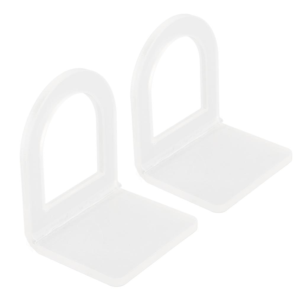 2PCS Acrylic Sink Brush Holder Clear Solid Construction Multipurpose Easy Installation Scrub Brush