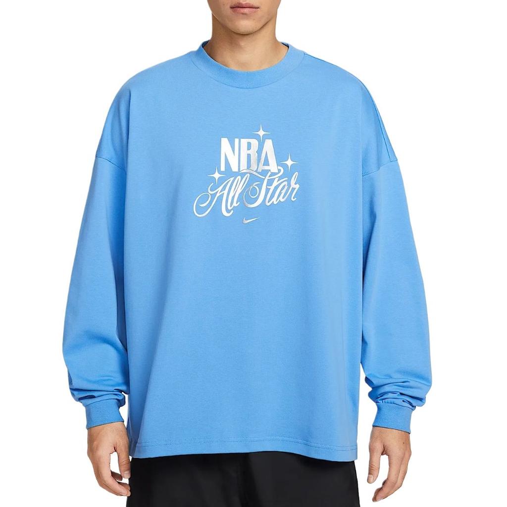 Nike Dri-Fit NBA All-Star Стандартный Баскетбольный Пуловер Свитшот с Круглым Вырезом С Длинным Рукавом Быстросохнущая Футболка Мужские Топы IQ5377-462