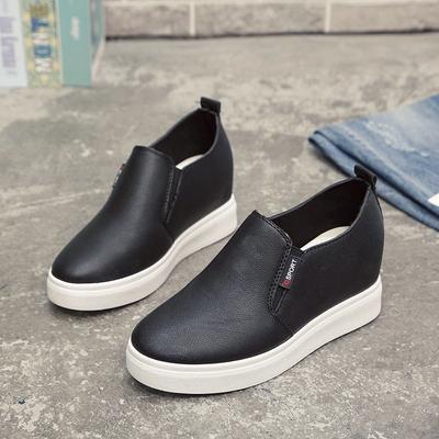 Лоферы на скрытой платформе, одинарные туфли, женская обувь, весна и осень, новая женская обувь, платформа, повседневная обувь