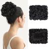 Synthetic Short Messy Curly Dish Hair Bun Extension Easy Stretch Hair Combs Clip In Ponytail Extension Scrunchie Chignon Tray Ponytail