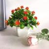 Fake Miniature Daisy Plant Decor With Plastic Craftsmanship For Living Spaces