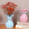 Modern Flower Vase White Plastic Vase Flower Pot Basket Nordic Home Living Room Decoration
