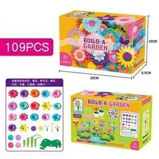 Children's DIY Pop Art Flower Arrangement Building Blocks – Interlocking Garden Toy for Girls