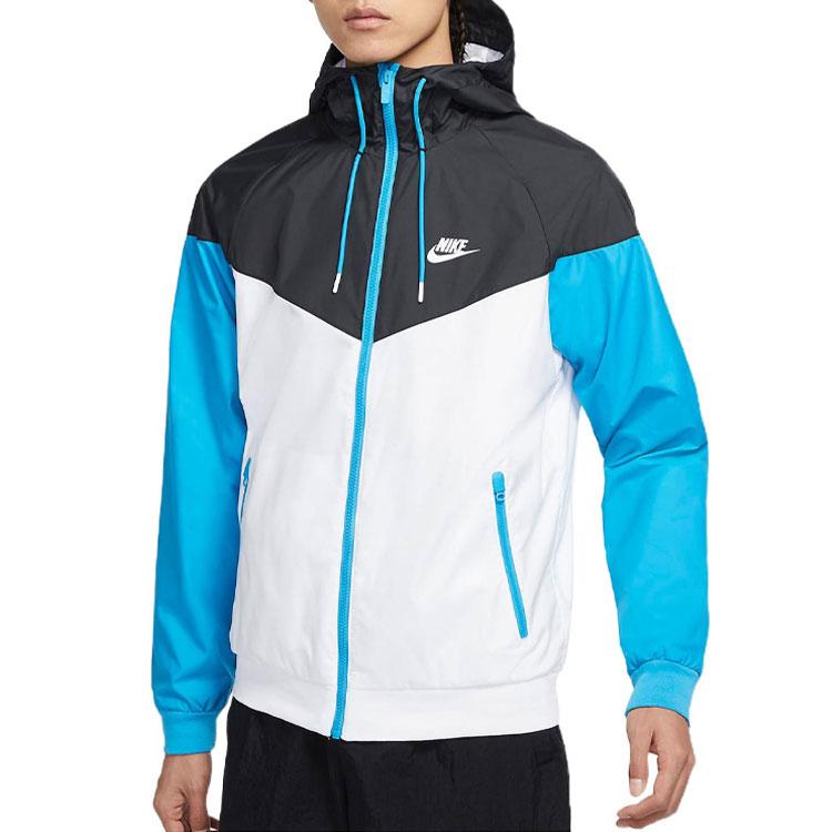 Nike Спортивная толстовка с цветными блоками и логотипом. Куртка Мужская куртка синяя AT5271-105