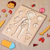 Multi-Layer Wooden Human Body Puzzle Boys Girls Educational Anatomy Jigsaw Preschool Game