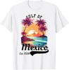 Retro Gulf of Mexico Est 1550 Mexican Flag Unisex T-Shirt