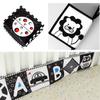 Black & White Series Baby Bed Bumper: Tear-Proof & Chewable Early Education Cloth Book