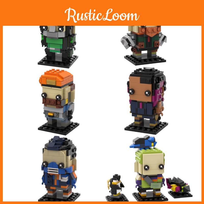 Gobricks Moc Valorant Контракт Голова Миниатюрная Фигурка Сборная Игрушка