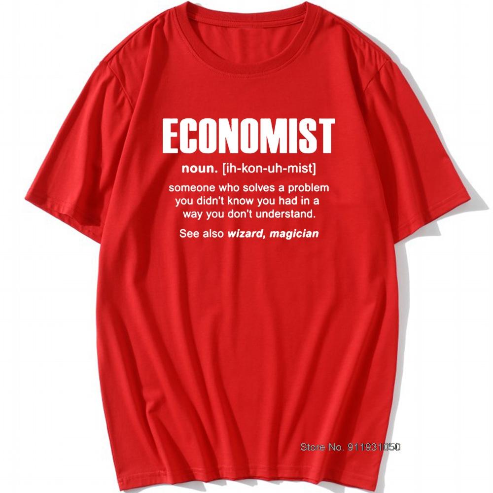 Cool Economist Definition Noun Funny T Shirt Men Short Sleeves Hip Hop Vintaged O-Neck Cotton T Shirts