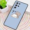 Мягкий силиконовый чехол для телефона Mochi Peach Cat для Samsung Galaxy note 10 pro S26 S25 S24 S23 S22 S21 Plus S25Ultra Capa Cover