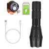 LED Flashlight 800 Lumen Portable Hard Light Flashlights Rechargeable USB Waterproof Zoom LED Flashlight Outdoor Lighting