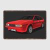 VW GT2 53B MK1 BBS MK3 Трабант 601 Классический автомобиль Настенный арт Постер Металл В помещении Домашний декор С жестью Декор Украшение комнаты