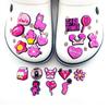 20Pcs Popular Pink Series PVC Shoe Charms for Shoe Decoration