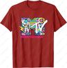 MTV Ретро Пузырь Арт Винтаж Луна Унисекс Футболка Смешной Астронавт Креативный Трендовый Стиль Каракули Графический Взрослый Хлопок Однотонный Верх