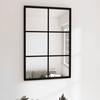 VidaXL Wall Mirror Black 60x40 Cm Metal