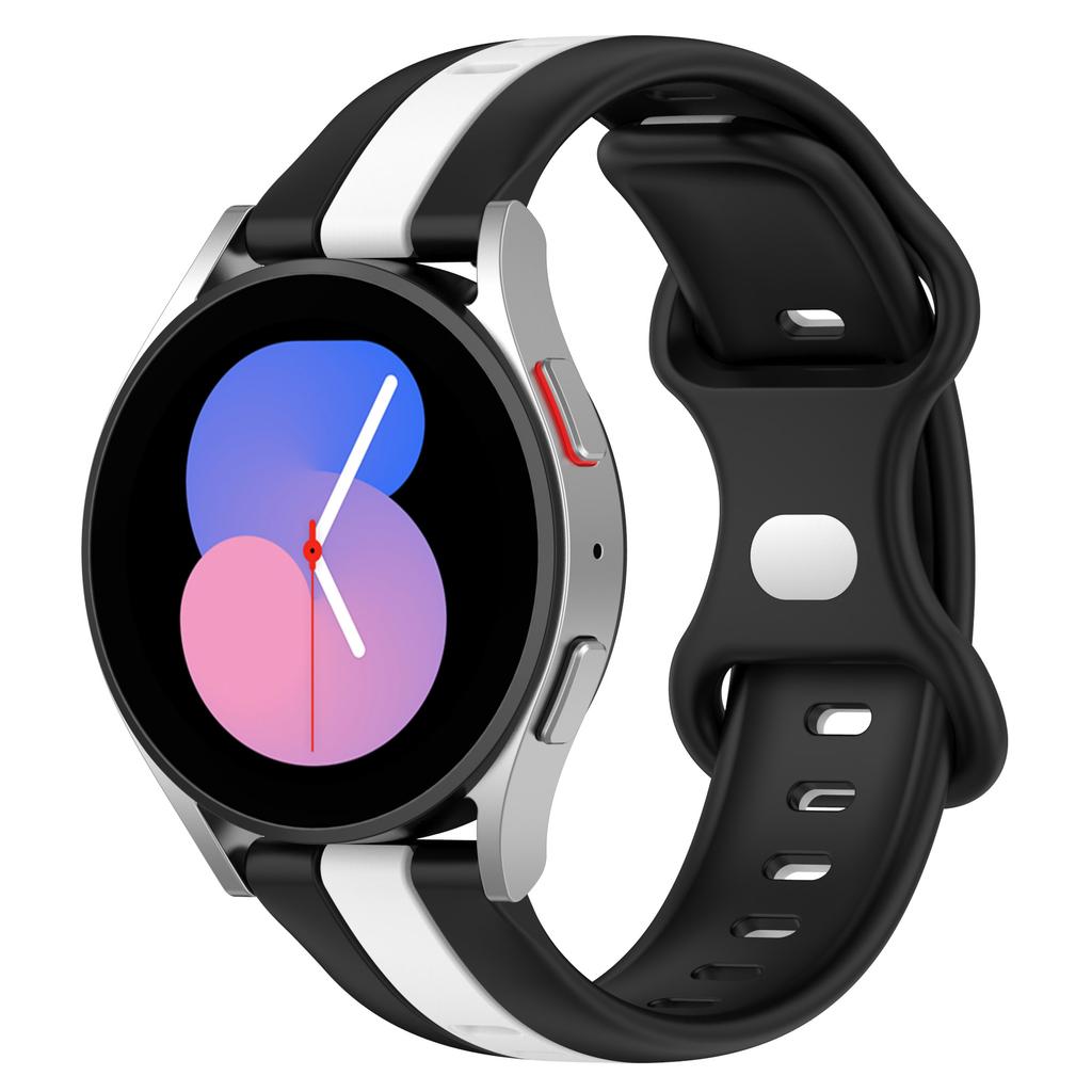 Силиконовый ремешок 20 мм 22 мм для Samsung Galaxy Watch 6/5/4/3/Gear S3/Huawei Watch GT 4 3 Pro Двухцветный браслет для Amazfit GTR/GTS