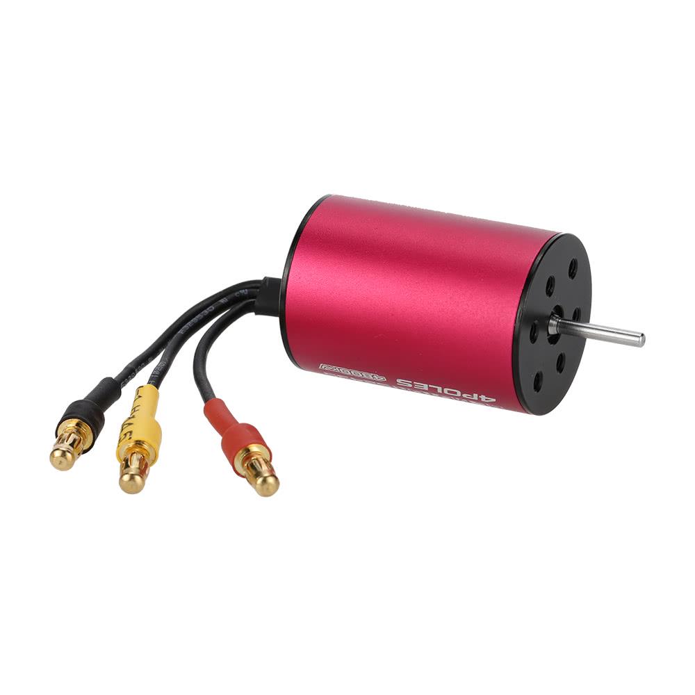 S2435 4800KV Бесколлекторный Двигатель без Датчиков и 25A Бесколлекторный Регулятор Хода (ESC) Комплект для Радиоуправляемых Машин и Грузовиков Масштаба 1/16 1/18