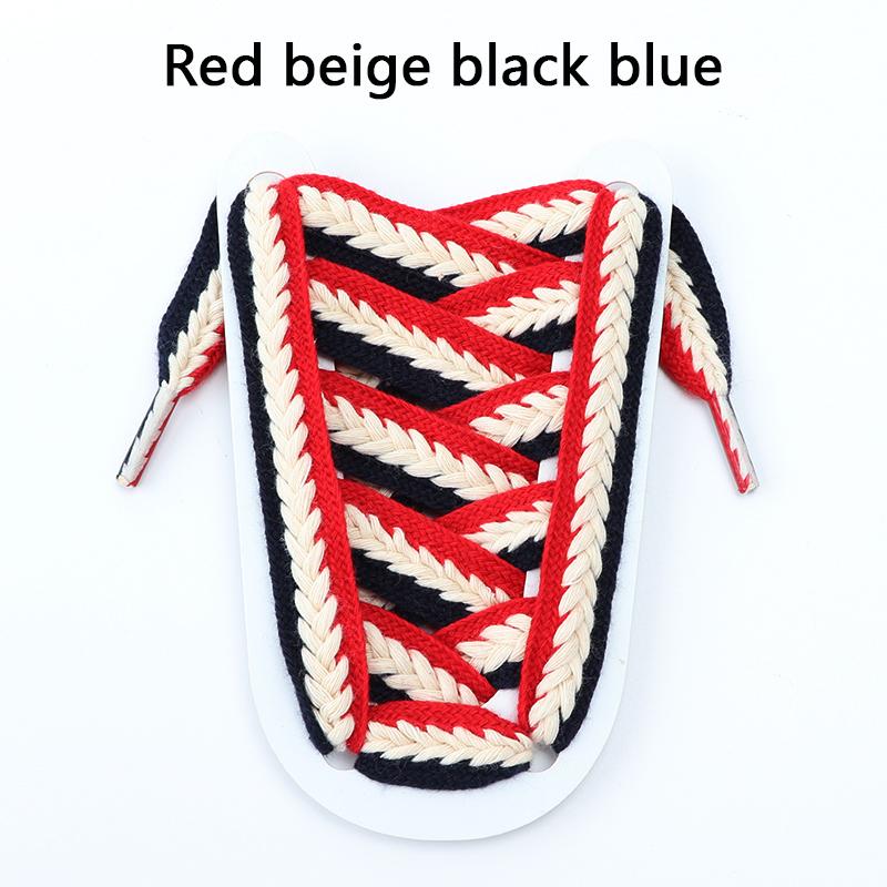 Новые плоские шнурки для кроссовок, полосатые шнурки с переплетением, шнурки для женщин и мужчин, текстурированные, классические, широкие, 1,5 см