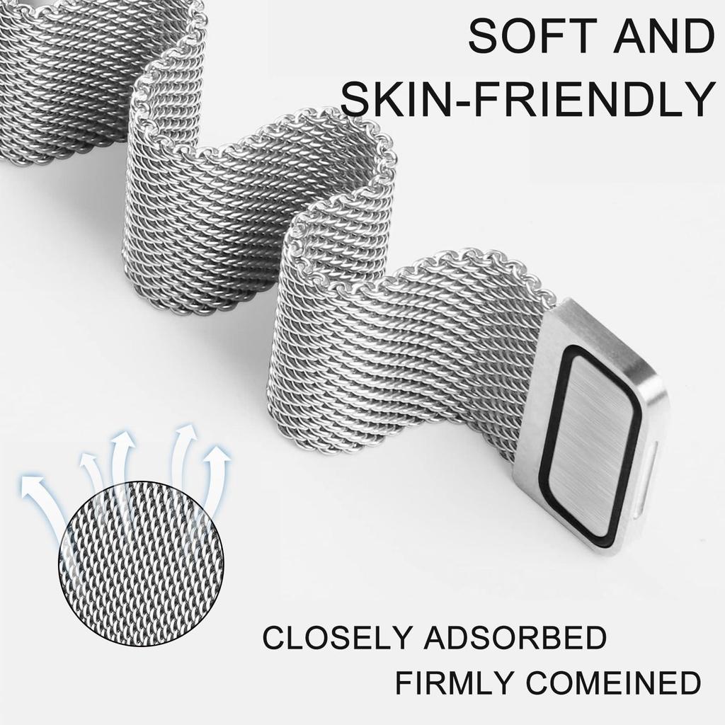 One Click Metal Band for Samsung Galaxy Watch Ultra 47mm Stainless Steel No Gaps Magnetic Bracelet Belt for Galaxy Watch 7 Ultra Replacement Strap